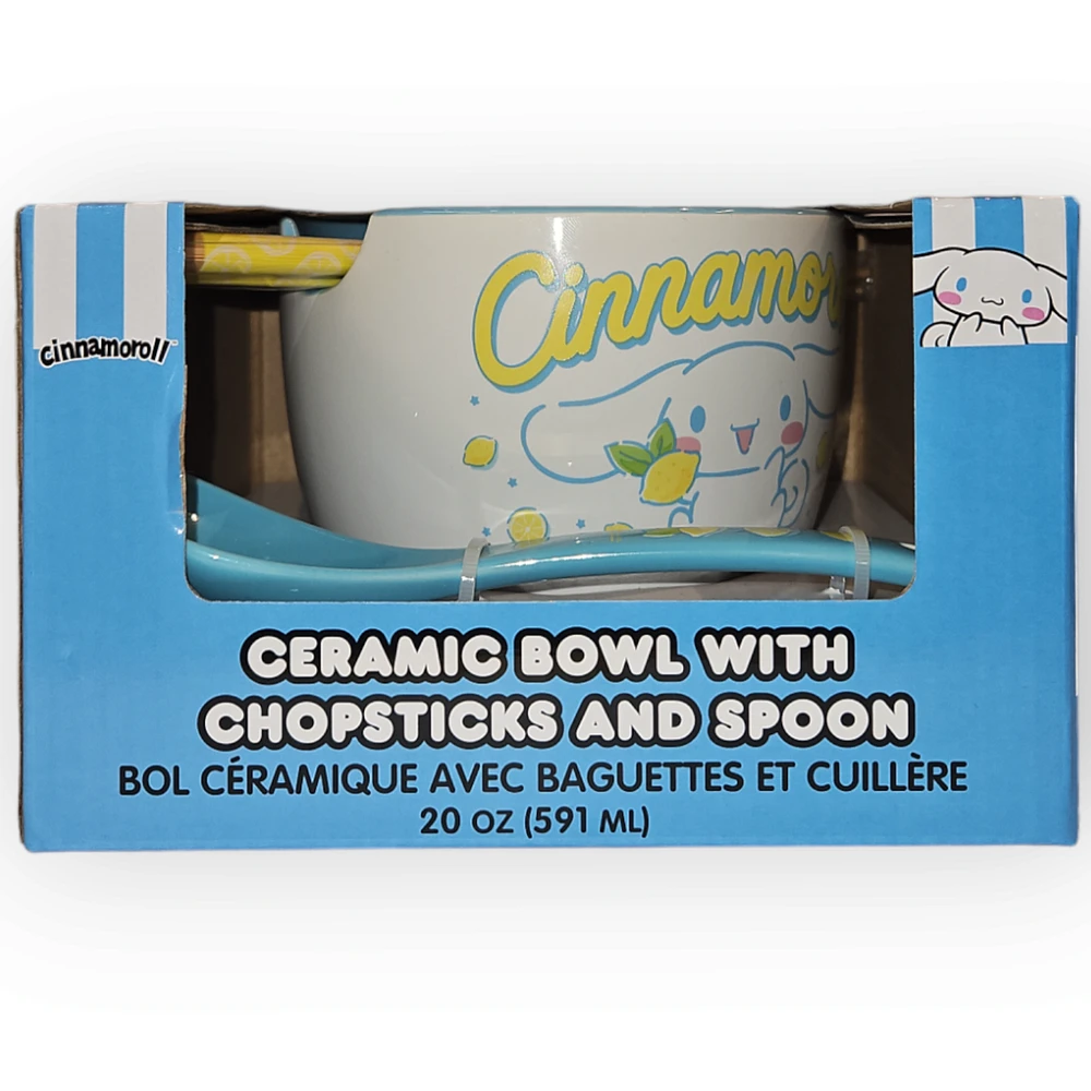 Cinnamoroll Ramen Bowl, Chopsticks & Spoon Set