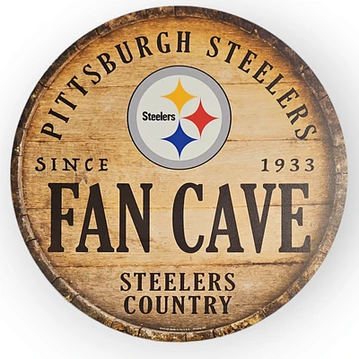 NFL Pittsburgh Steelers 14" Fan Cave Tavern Sign