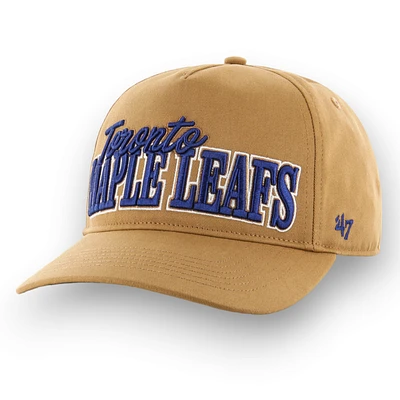 NHL Toronto Maple Leafs '47 Brand Brown Barnes Hitch Snapback Cap