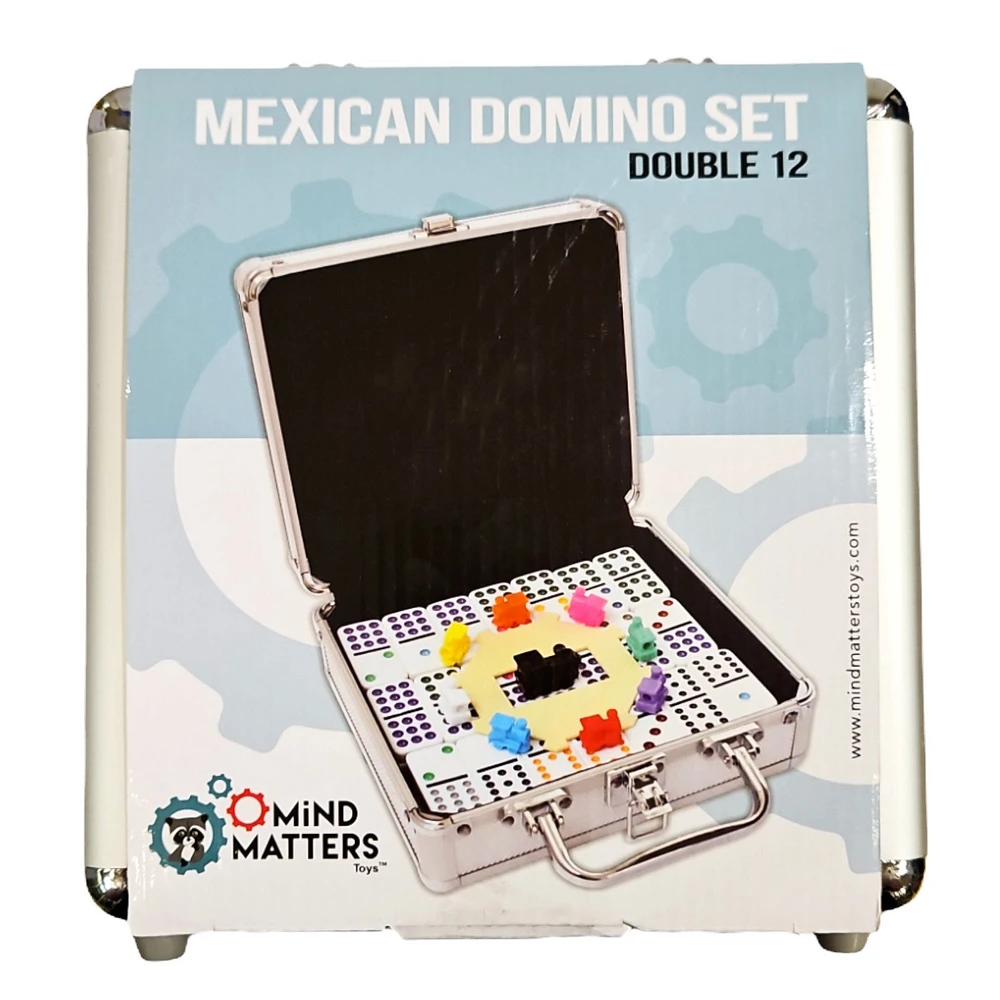 MIND MATTERS MEXICAN DOMINO SET WITH ALUMINIUM CASE