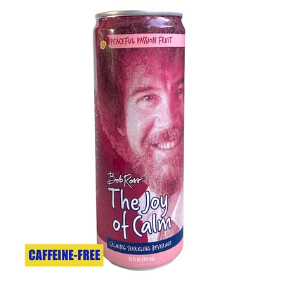 Peaceful Passionfruit Sparkling Beverage Bob Ross Joy of Calm 355mL