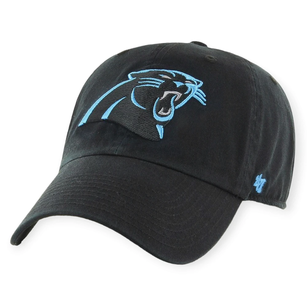 NFL Carolina Panthers '47 Brand Black Clean Up Cap