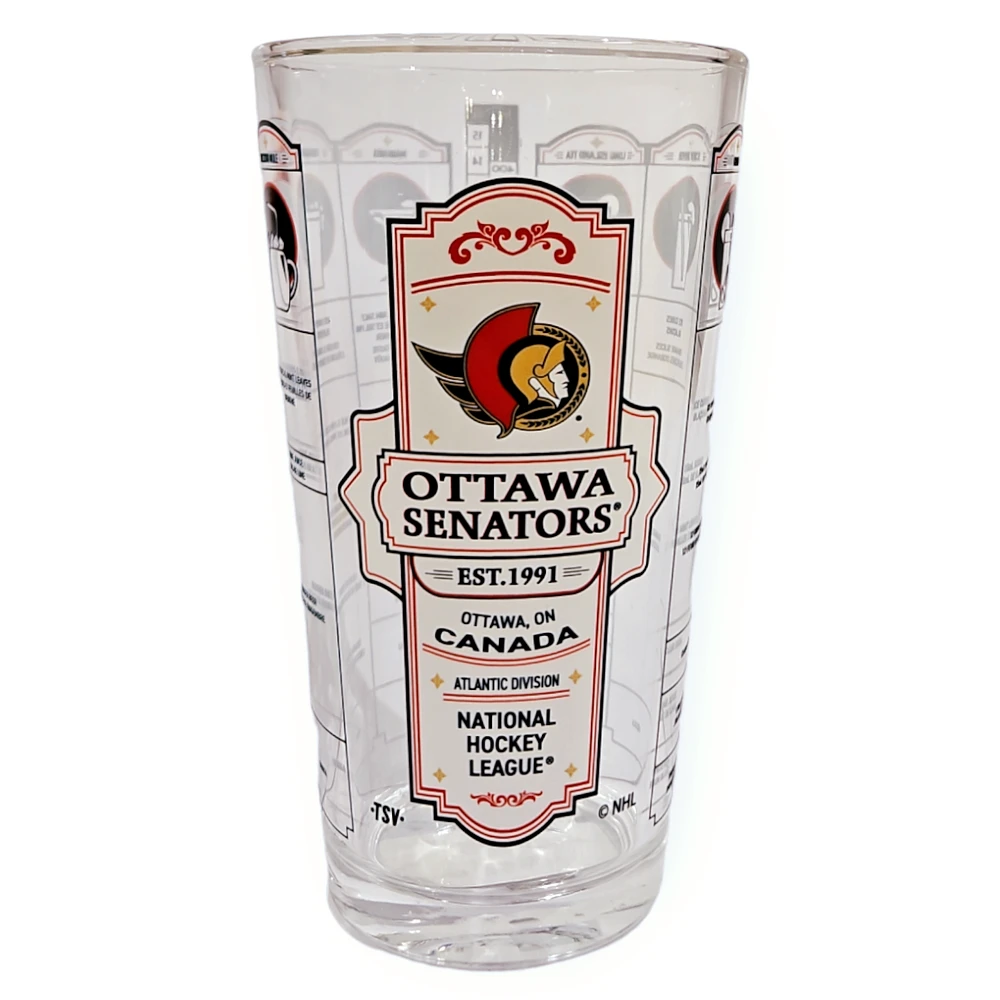 NHL Ottawa Senators Bartender Mixing Glass 16oz