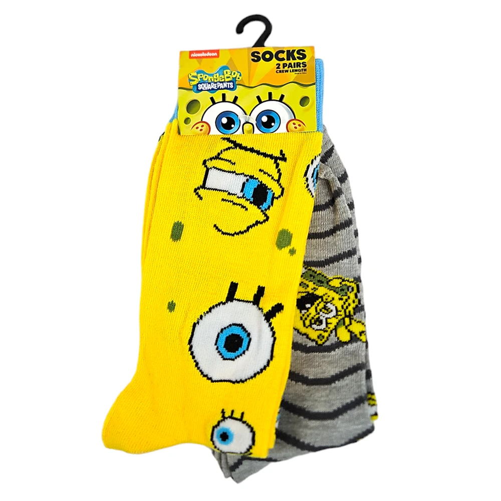 Nickelodeon Spongebob Squarepants Licensed Socks (2 Pack)