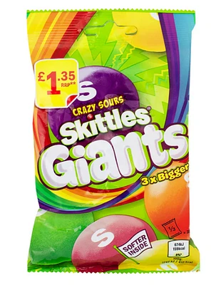 Skittles Giants Crazy Sours 132g