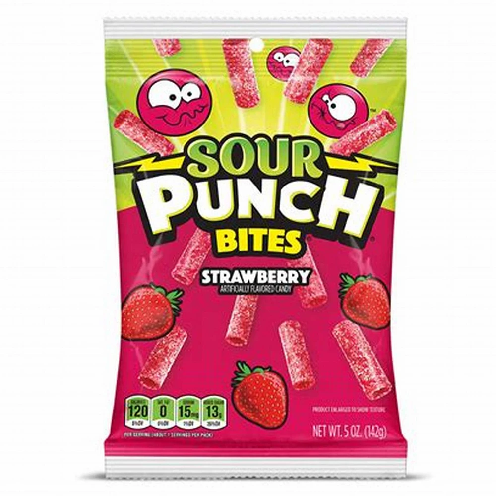 Sour Punch Bites Strawberry 140g