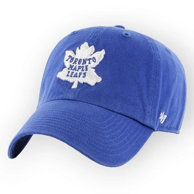 NHL Toronto Maple Leafs '47 Brand Blue Vintage Clean Up Cap