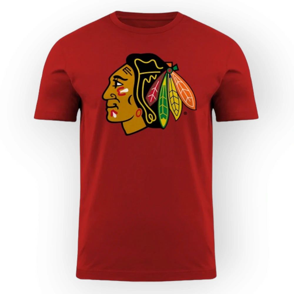 NHL Chicago Blackhawks Red Primary Logo T-Shirt