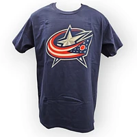 NHL Columbus Blue Jackets Reebok Primary Logo Navy T-Shirt