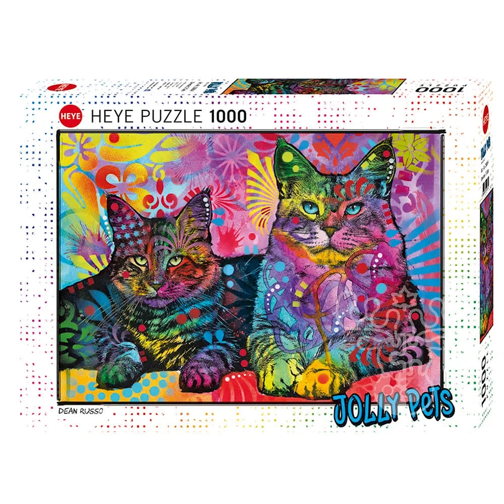 Heye 1000 Piece Puzzle Devoted 2 Cats