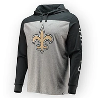 NFL New Orleans Saints '47 Brand Franklin Wooster Long Sleeve Hooded Shirt