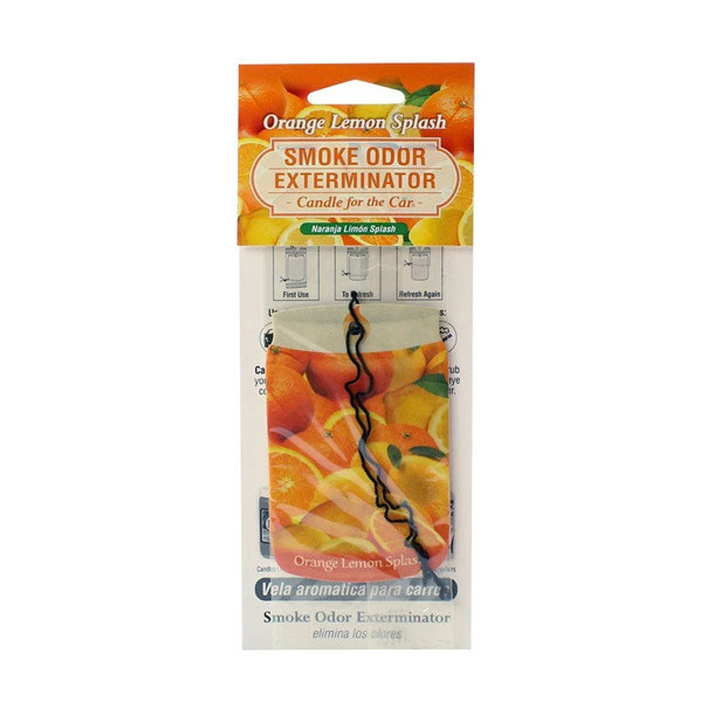 Smoke Odor Car Air Freshener Orange Lemon Splash