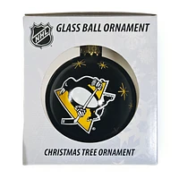 NHL Pittsburgh Penguins Glass Ball Ornament