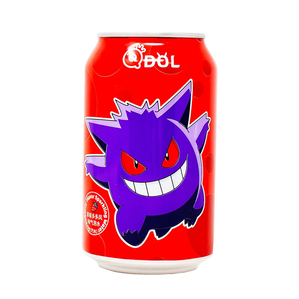 QDOL Pokemon Sparkling Beverage Gengar Strawberry 355mL