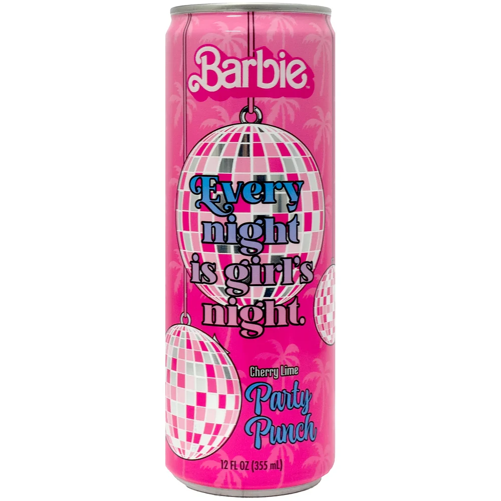 Barbie Every Night Is Girls Night Cherry Lime Party Punch Drink 330mL