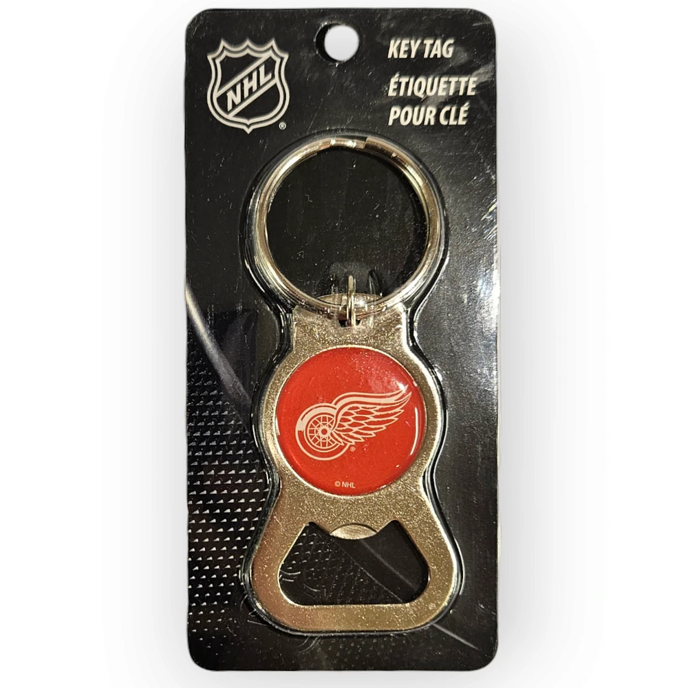 NHL Detroit Red Wings Bottle Opener Keychain