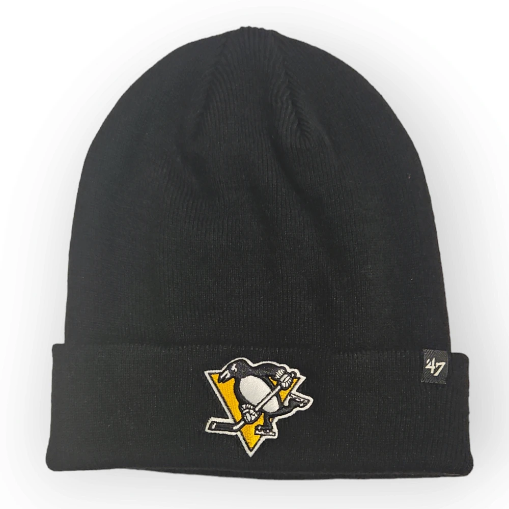 NHL Pittsburgh Penguins '47 Brand Black Raised Cuff Beanie