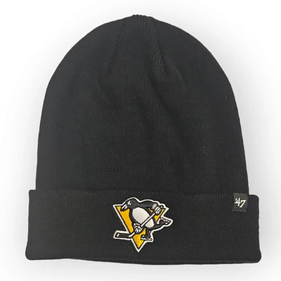 NHL Pittsburgh Penguins '47 Brand Black Raised Cuff Beanie