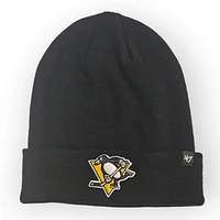 NHL Pittsburgh Penguins '47 Brand Black Raised Cuff Beanie