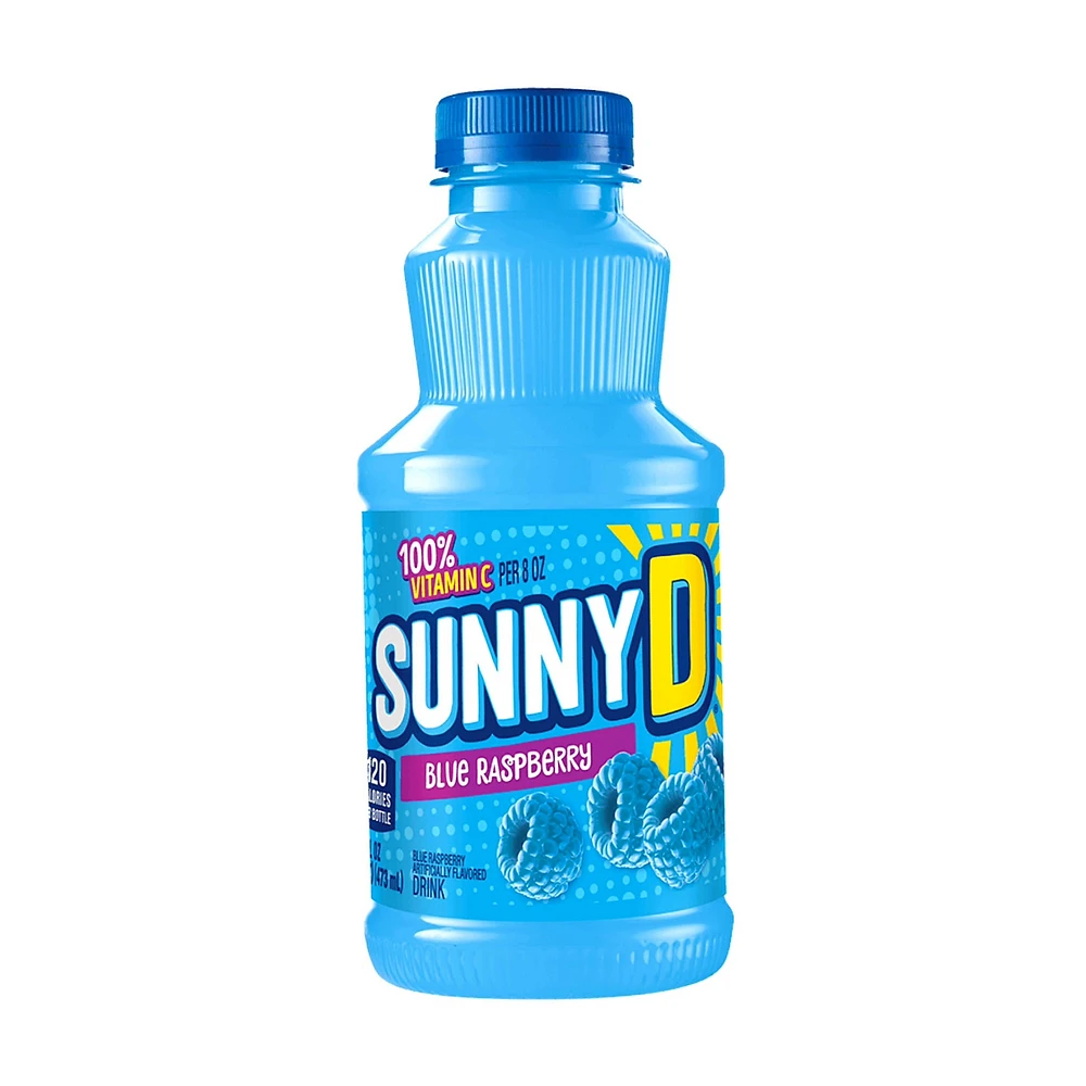 Sunny D Blue Raspberry Bottle 473mL