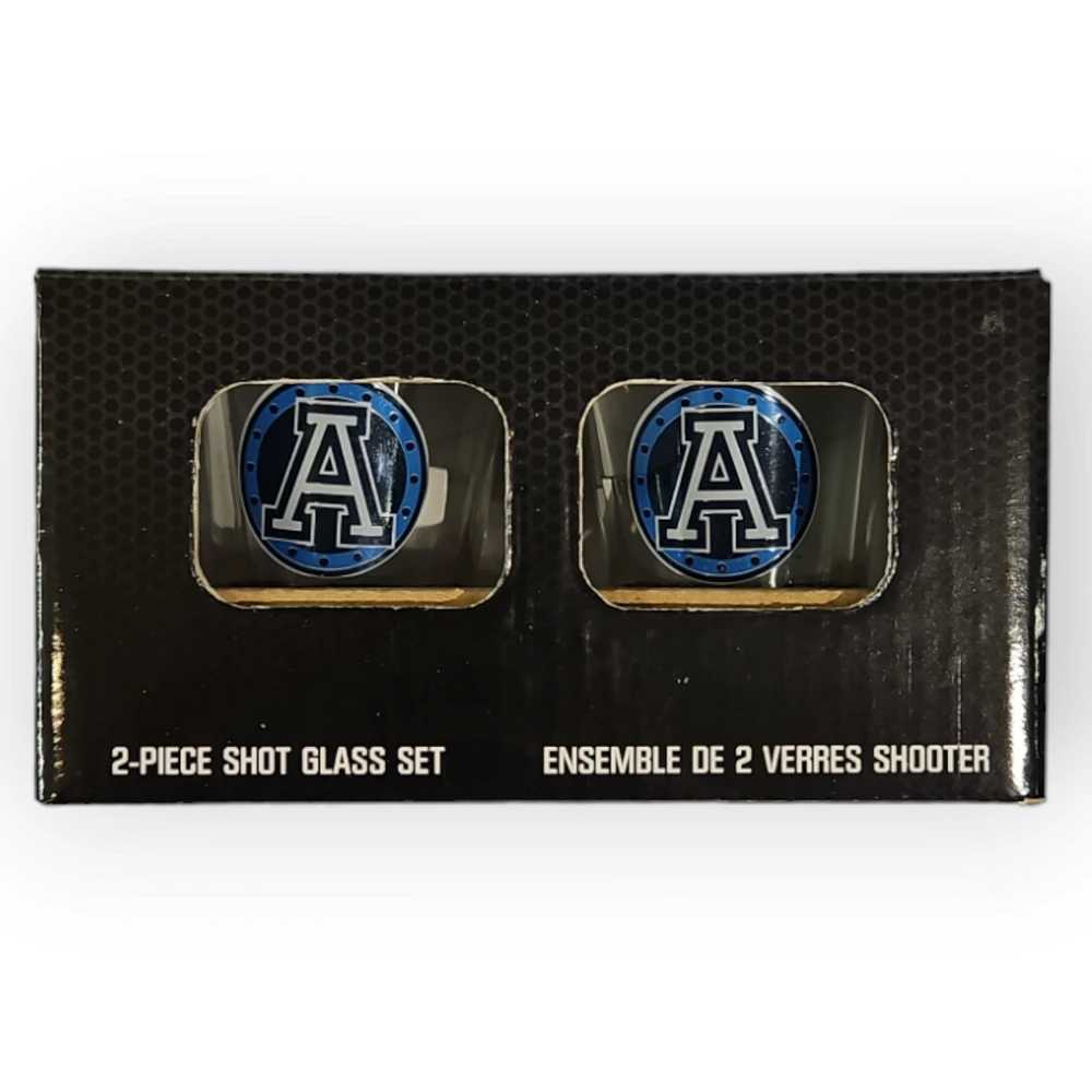 CFL Toronto Argonauts Shot Glass Set 2oz (2 Pack)