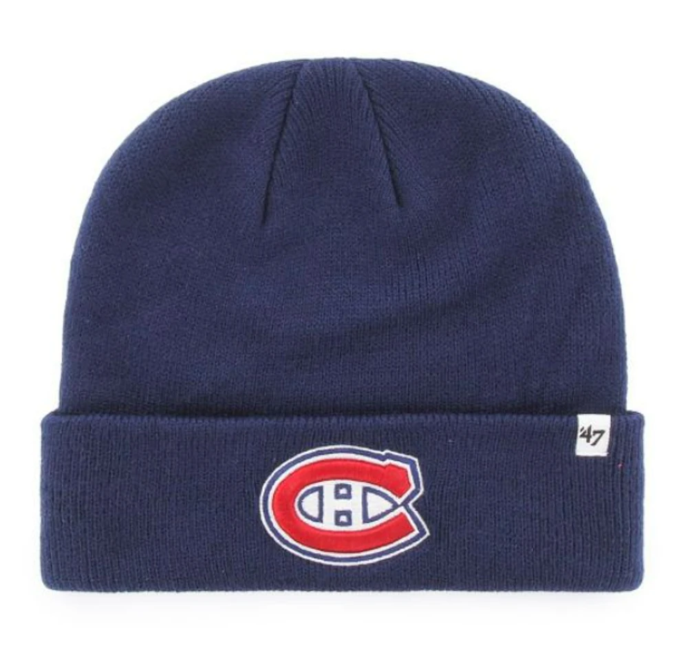 NHL Montreal Canadiens '47 Brand Navy Raised Cuff Beanie