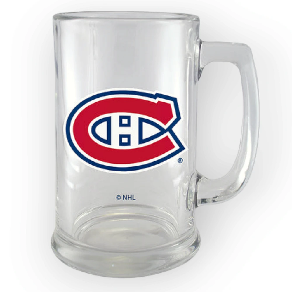 NHL Montreal Canadiens Beer Stein Glass 15oz