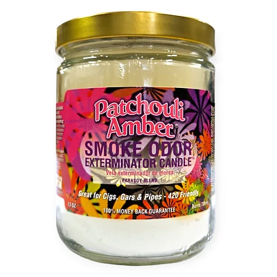 Smoke Odor Candle Patchouli Amber 13oz