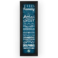 NFL Miami Dolphins Family Cheer Sign