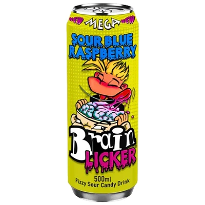 Mega Brain Licker Sour Blue Raspberry 500mL