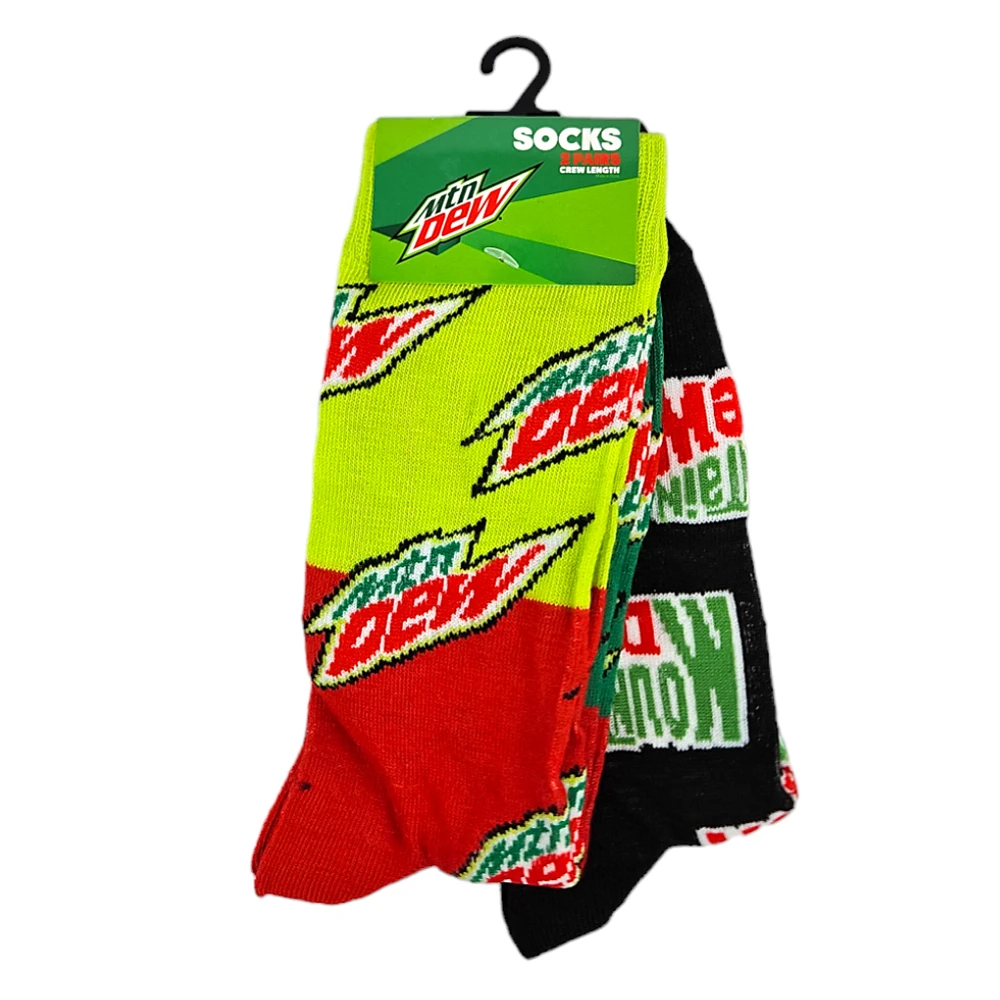 Mountain Dew Licensed Socks (2 Pack)
