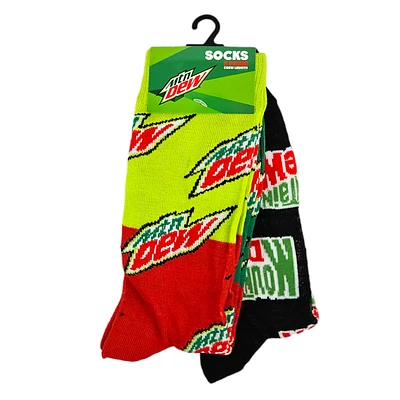 Mountain Dew Licensed Socks (2 Pack)