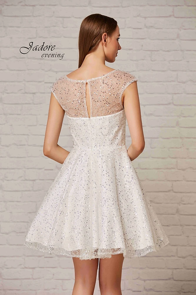 Illusion Top Short Dress