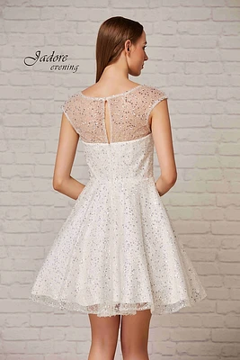 Illusion Top Short Dress