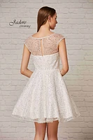 Illusion Top Short Dress