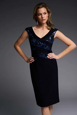 Sequin Applique Dress