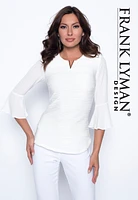 Sheer Bell Sleeves Top