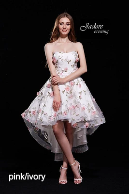 Floral High-Low Dress