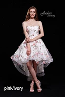 Floral High-Low Dress