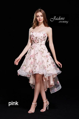 Floral High-Low Dress