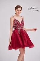 Embellished Bodice Tulle Dress