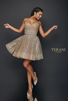 Spaghetti Straps Flairy Skirt Dress