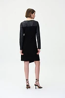 Textured Sleeves Dress