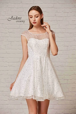 Illusion Top Short Dress