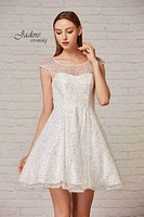 Illusion Top Short Dress