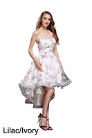 Floral High-Low Dress