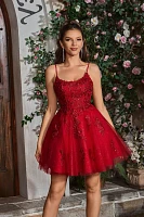 A-line Sparkle Tulle Short Dress