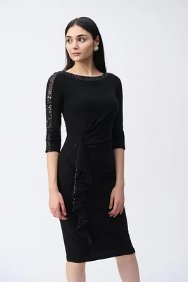 Sheath Sequined Midi Dress