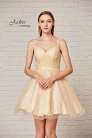 Glitter Tulle Short Dress
