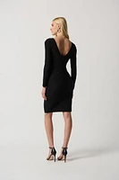 Silky Knit Rhinestone Detail Dress